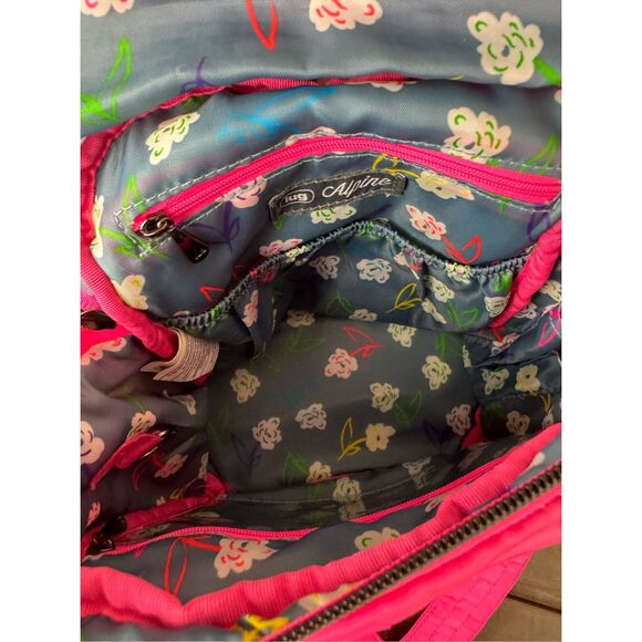 LUG ALPINE CROSSBODY BAG HOT PINK MAGENTA - Picture 5 of 7